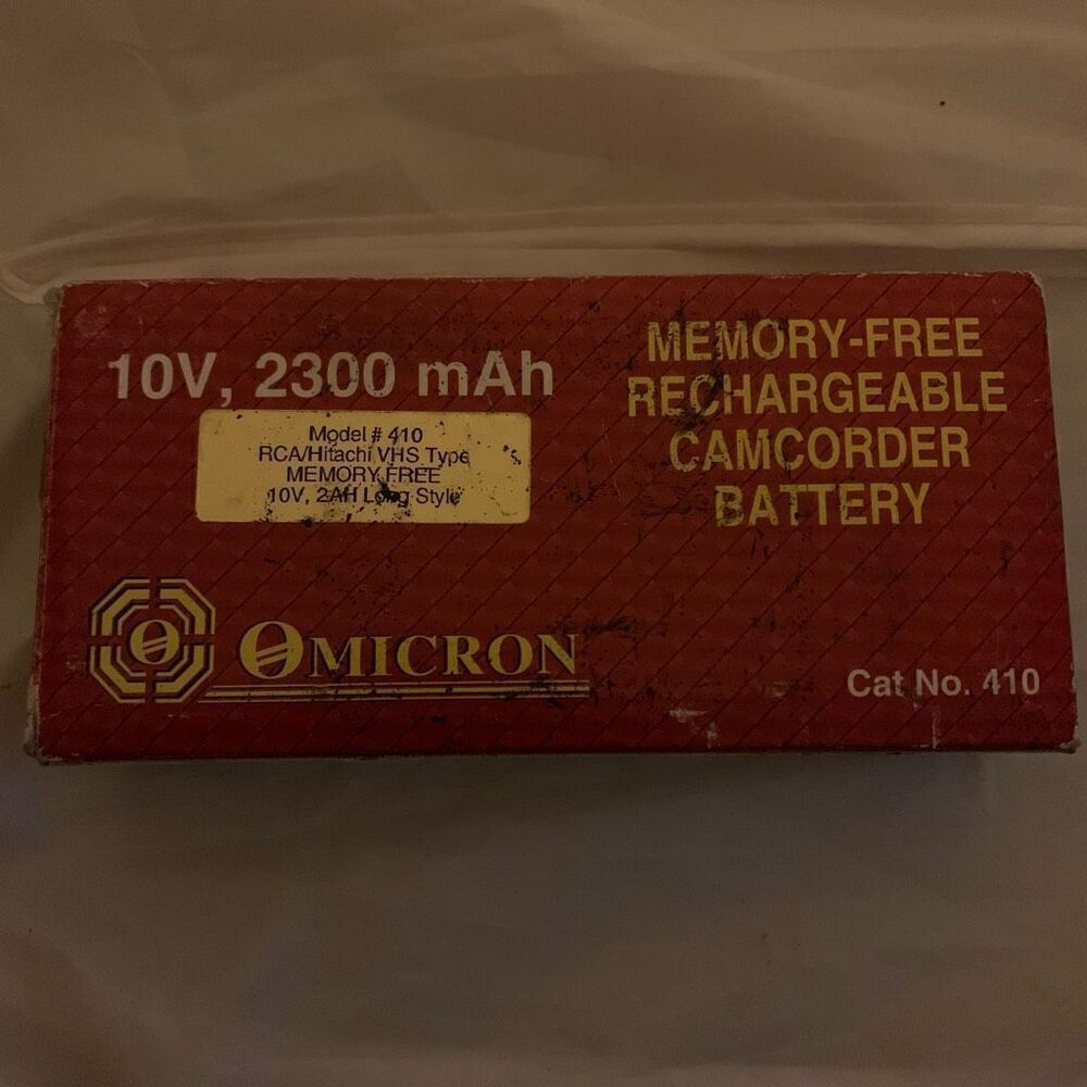 Omicron Model #410 10V, 2300 mAh RCA/Hitachi VHS Type Long Style